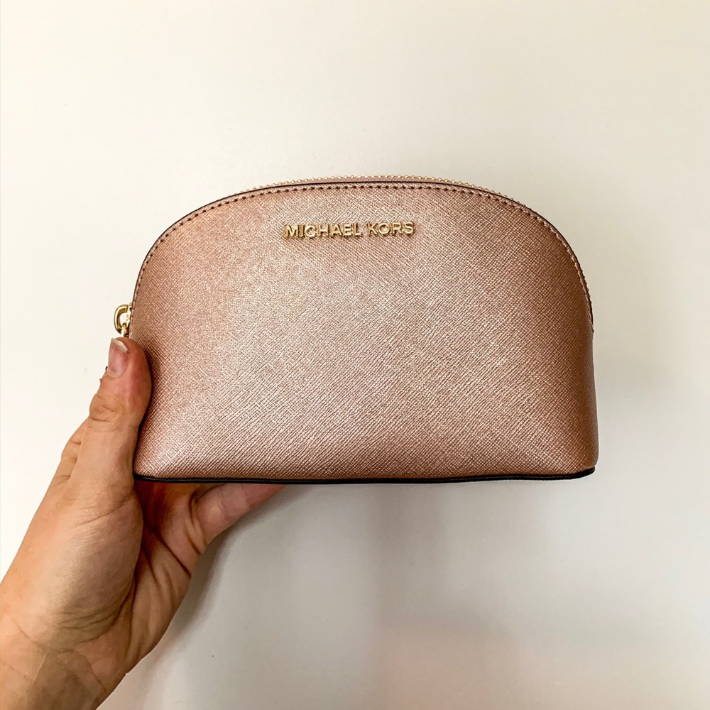 Michael Kors Rose Gold Clutch